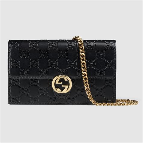 gucci icon signature chain wallet|original Gucci wallet.